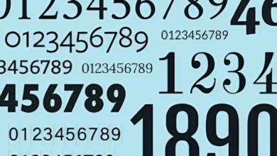 Number Fonts