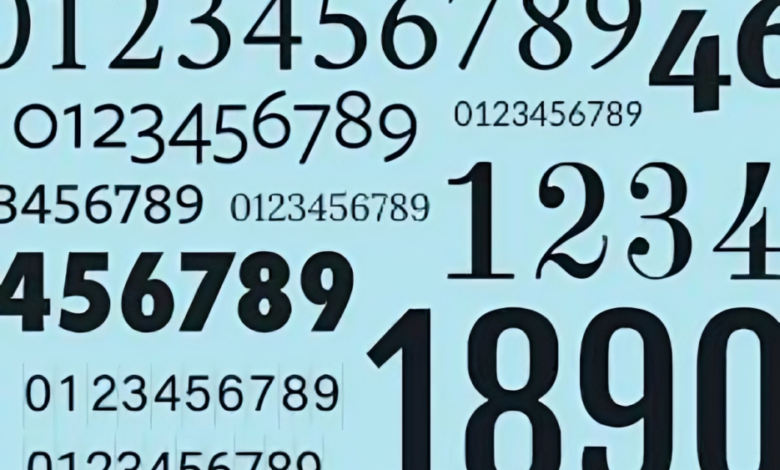 Number Fonts