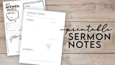 Printable Sermon Outline Template