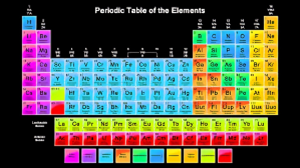 Periodic Table with Charges